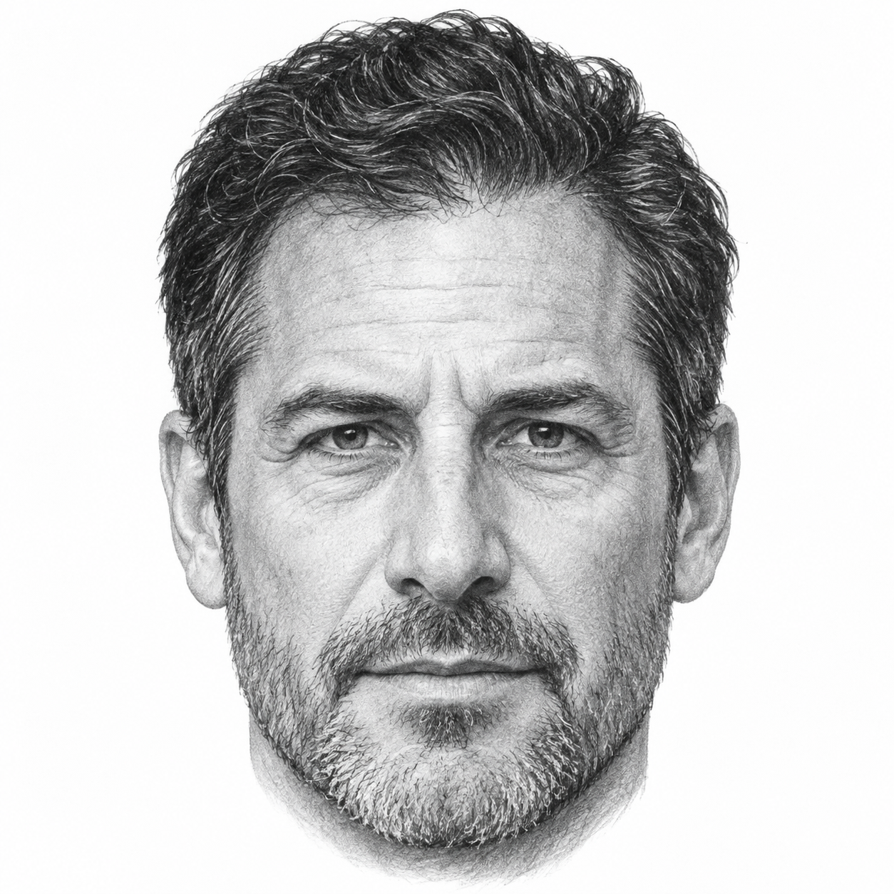 AI-generated head-only illustration of Aaron Cohen