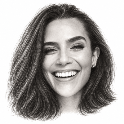AI-assisted graphite portrait of Alison Mitzner, MD