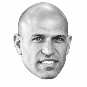 Head-only graphite portrait of Dr. Omer Mei-Dan