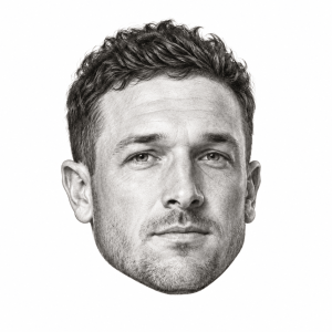 Head-only graphite portrait of Alex Bregman