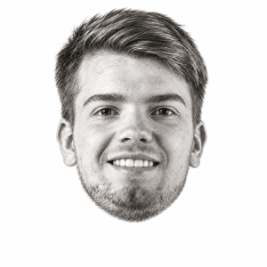 Head-only graphite portrait of Robert Shwartzman