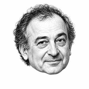 Head-only graphite portrait of Boris Gulko