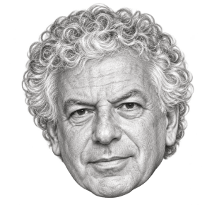 Head-only graphite portrait of Avi Lerner