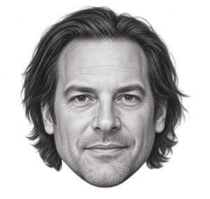 Pencil head portrait of Basil Iwanyk