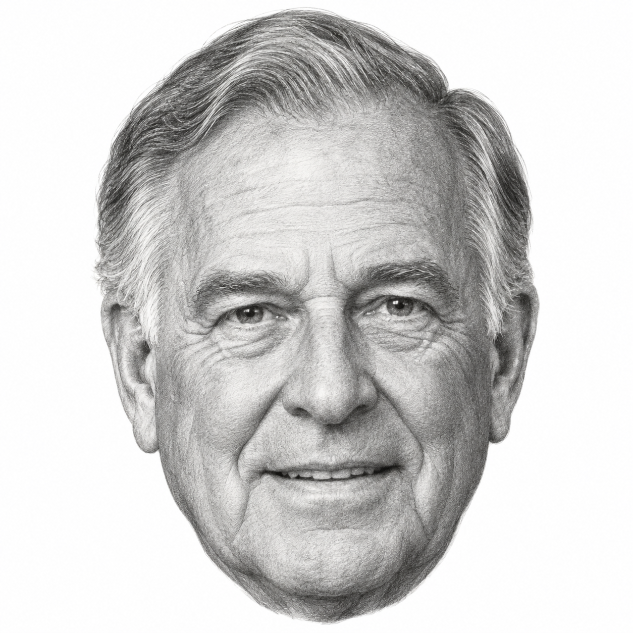 AI-generated head-only illustration of Carl M. Freeman
