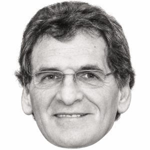 AI-assisted pencil head portrait of Claudio Avruj