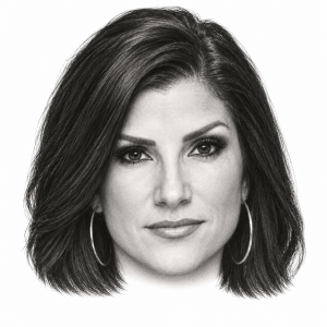 AI-assisted pencil portrait of Dana Loesch