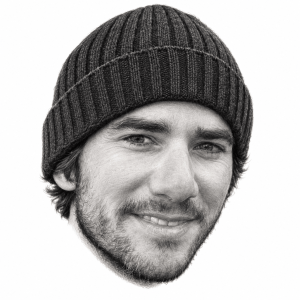 Pencil portrait illustration of Daniel Pinsky