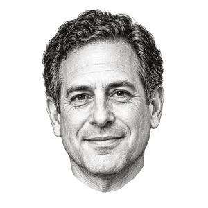 AI-generated head-only illustration of David Bernstein