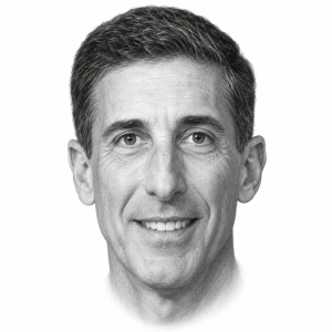 AI-generated pencil portrait of David Kustoff
