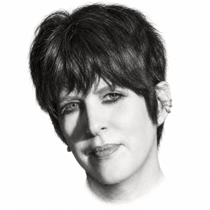 AI-assisted pencil portrait of Diane Warren