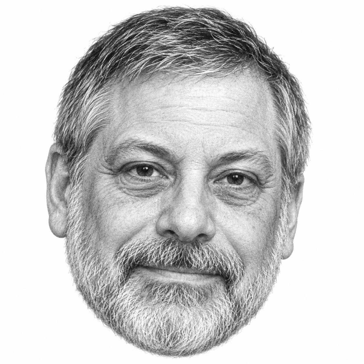 AI-generated head-only illustration of Edwin Black