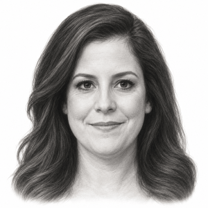 AI-generated pencil portrait of Elise Stefanik