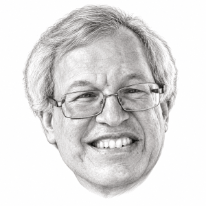 Head-only graphite portrait of Erwin Chemerinsky