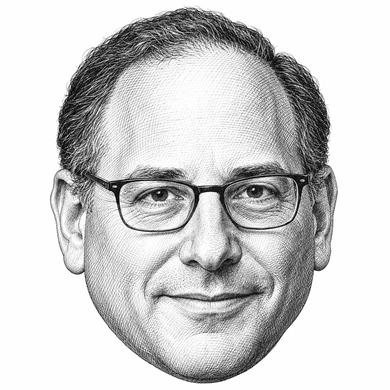 AI-generated head-only illustration of William Daroff