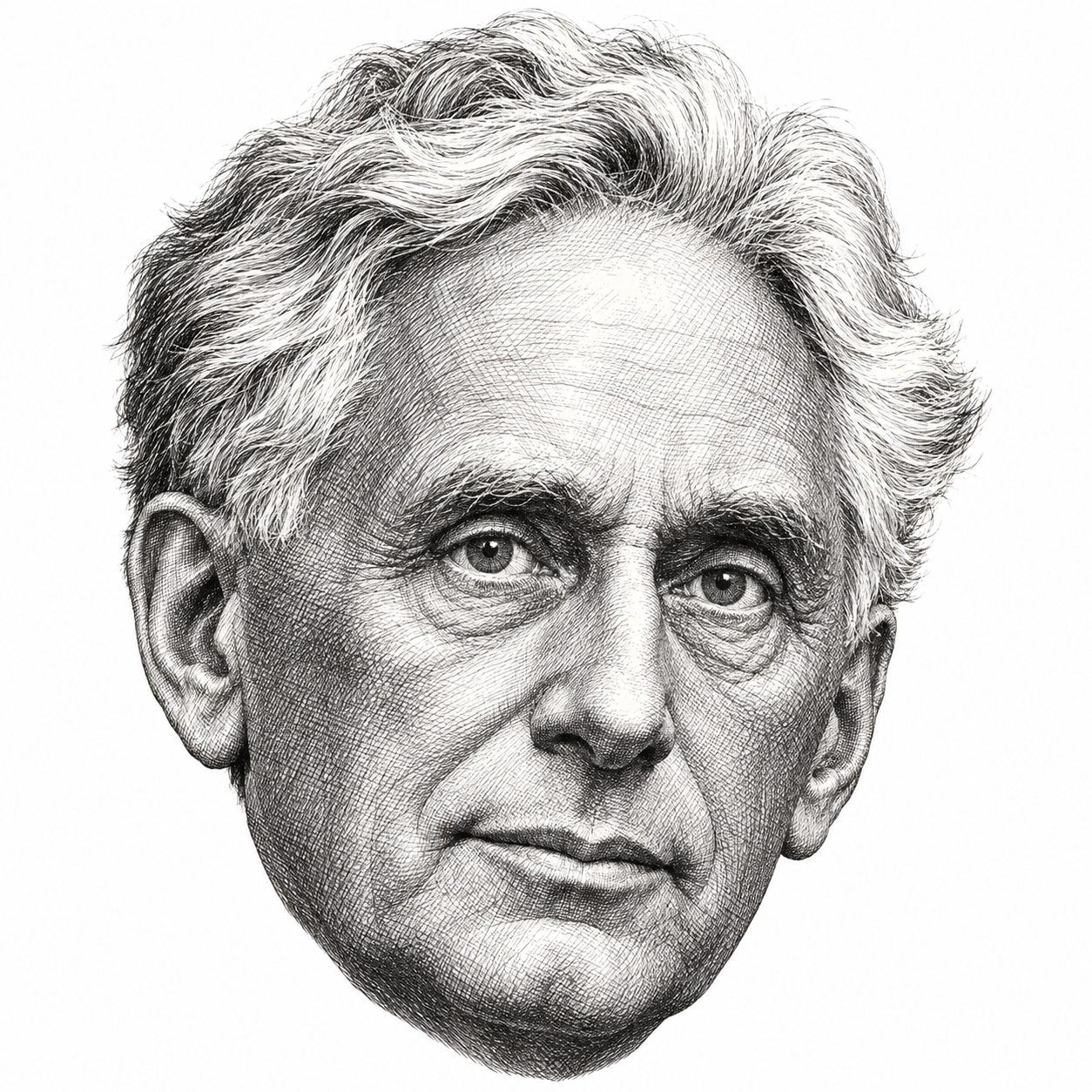 AI-generated head-only illustration of Louis Brandeis