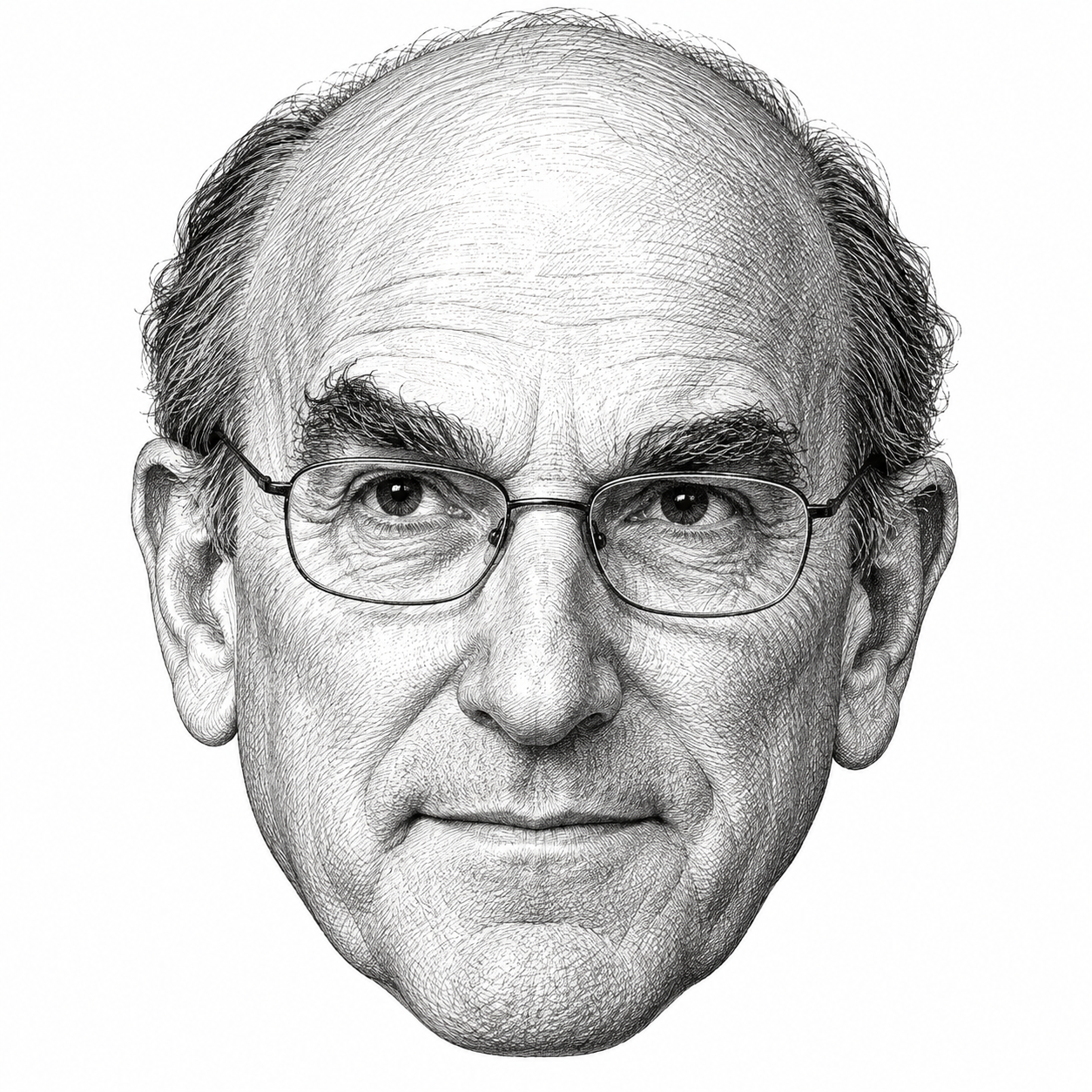 AI-generated head-only illustration of Elliott Abrams