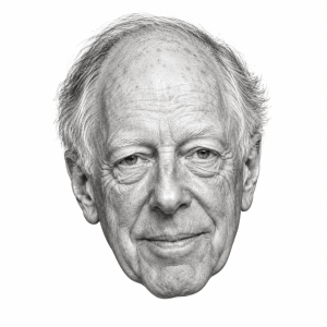 AI-assisted graphite portrait of Jacob Rothschild
