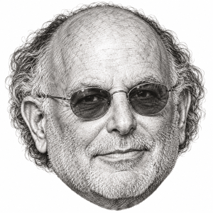 AI-generated head-only illustration of Avi Arad