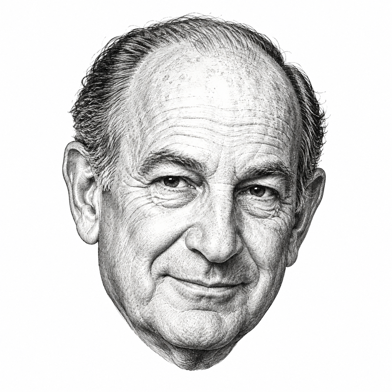 AI-generated head-only illustration of Hank Greenspun