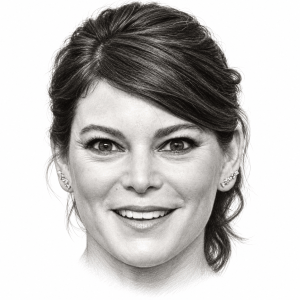 AI-assisted pencil portrait of Gail Simmons