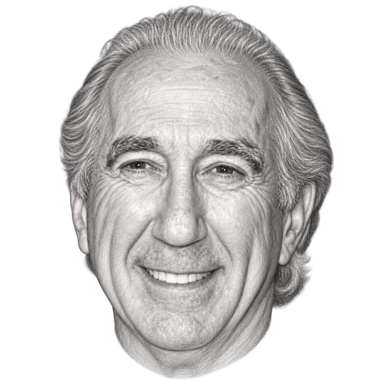 Pencil portrait of Gary Barber