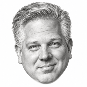 AI-assisted pencil portrait of Glenn Beck