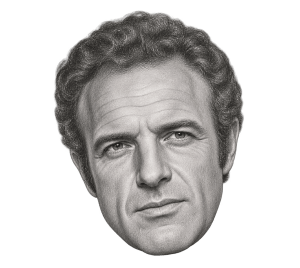 Pencil head portrait of James Caan