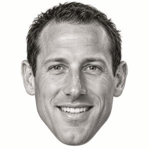 AI-generated graphite portrait of Jason Lezak
