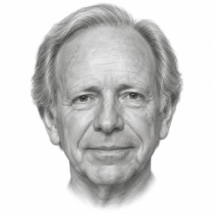 AI-generated pencil portrait of Joe Lieberman