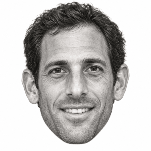 AI-generated graphite portrait of Jonathan Erlich