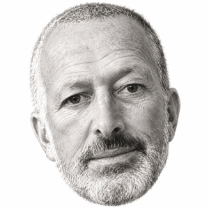 AI-assisted pencil head portrait of Jorge Knoblovits