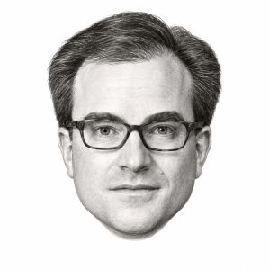 Pencil head portrait of Judge Stephen S. Schwartz