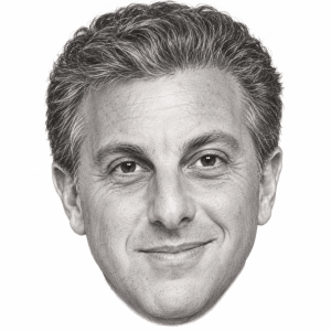 AI-assisted pencil head portrait of Luciano Huck