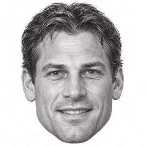 AI-generated graphite portrait of Mathieu Schneider