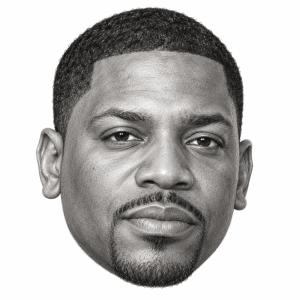 Head-only graphite portrait of Mekhi Phifer