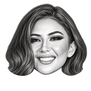 Head-only graphite portrait of Melanie Shiraz