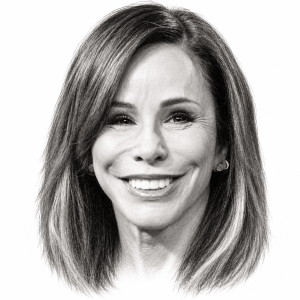 AI-assisted pencil portrait of Melissa Rivers