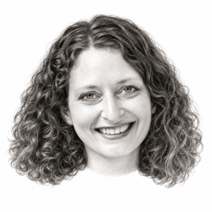 Pencil head portrait of Netta Barak-Corren