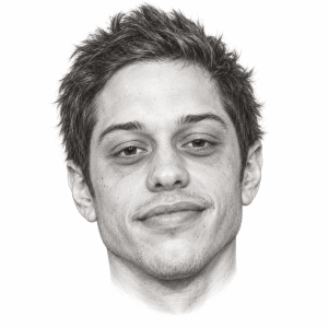 Pencil portrait of Pete Davidson