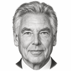 AI-generated pencil portrait of Peter Brabeck-Letmathe