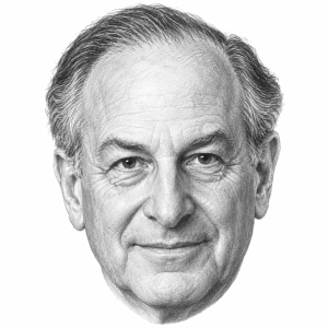AI-generated pencil portrait of Richard L. Neuberger