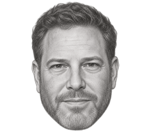 Pencil head portrait of Ryan Kavanaugh