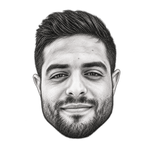 Pencil head portrait of Sagi Muki