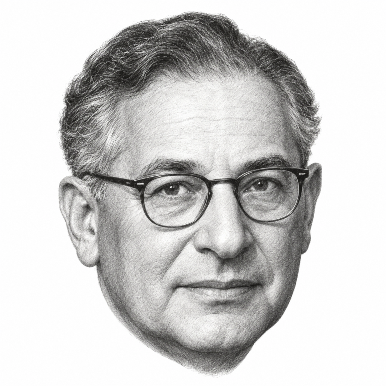 AI-generated head-only illustration of Samuel S. Cohon