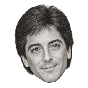 Pencil head portrait of Scott Baio