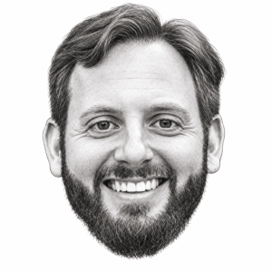 Pencil head portrait of Seth C. Oranburg