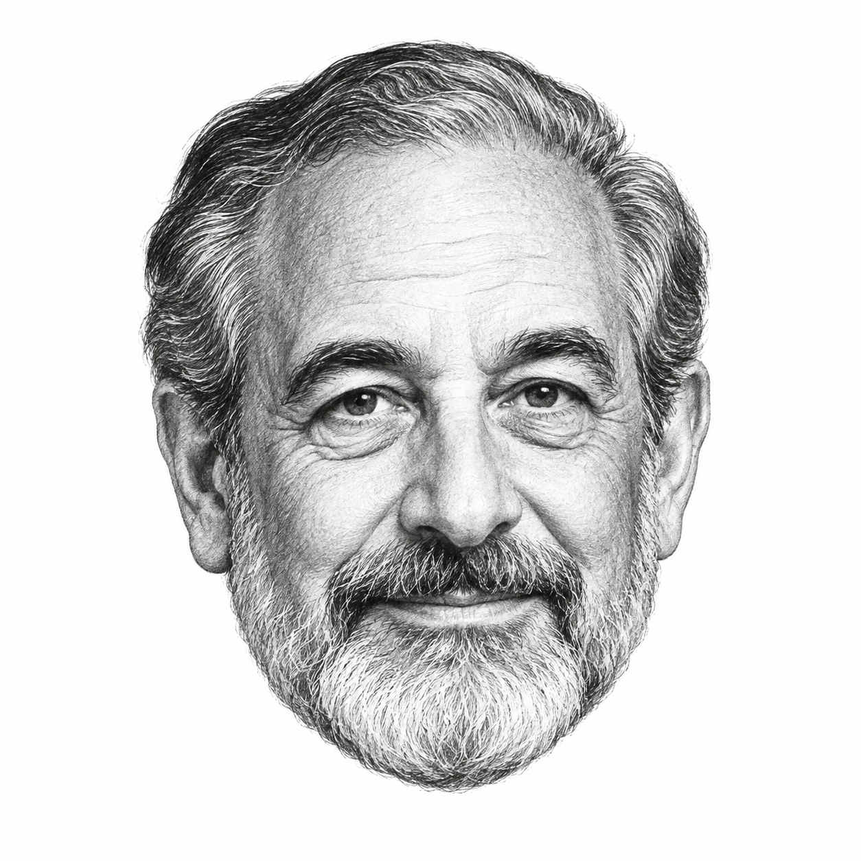 AI-generated head-only illustration of Sidney Brichto
