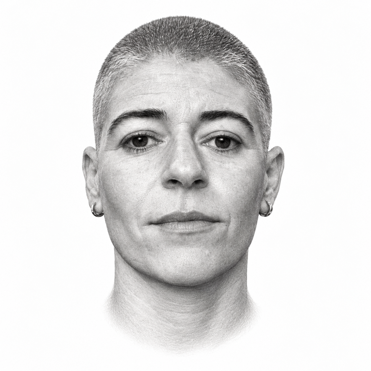 AI-assisted pencil portrait of Tanya Tsikanovsky